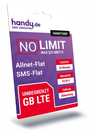 NO LIMIT MAX Unlimited LTE mit 225 Mbit/s